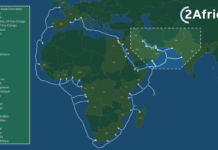 2Africa submarine cable extended to Arabian Gulf, India, Pakistan