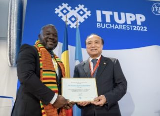 Kwame Baah-Acheamfuor recognized for leadership role at ITU Plenipotentiary Confab