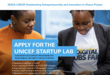 UNICEF Ghana StartUp Lab opens applications