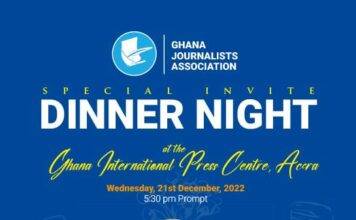 President Akufo-Addo To Grace GJA Dinner Night Wednesday