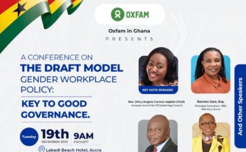 OXFAM Ghana to hold conference to eradicate workplace sexual harassment
