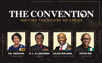 Julius Malema, Dr. Arikana, Peter Obi and PLO Lumumba to speak at The Convention 2024