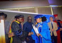 Wife of Jospong CEO gets honorary doctorate degree in Entrepreneurship