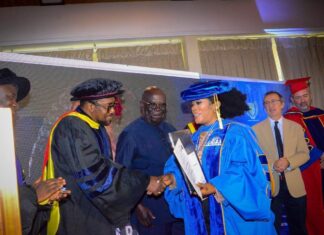 Wife of Jospong CEO gets honorary doctorate degree in Entrepreneurship