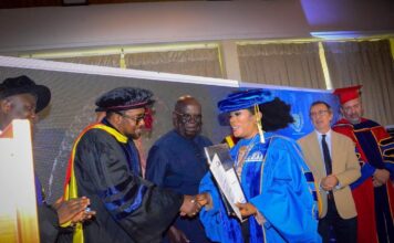 Wife of Jospong CEO gets honorary doctorate degree in Entrepreneurship