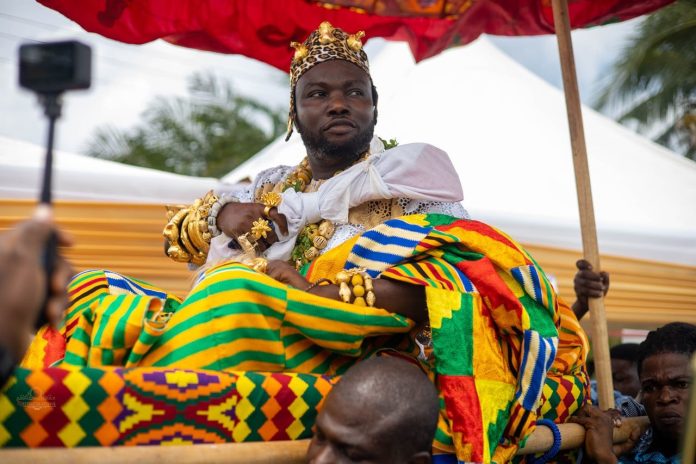 1. Togbi Azadagli IV, Like Fia of Tegbi arriving at the event grounds