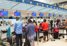Ghana records 96,000 passenger arrivals in March 2026