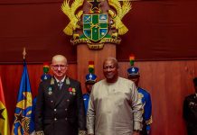 Russian Ambassador presents credentials to President Mahama