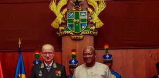 Russian Ambassador presents credentials to President Mahama