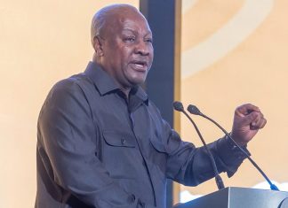Prez Mahama cuts sod for 24-Hour Economy Model Market in Juapong