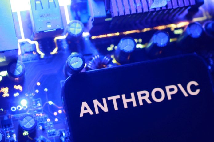 Illustration shows Anthropic logo