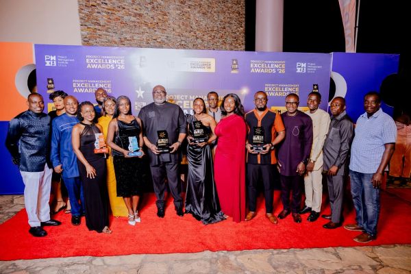 MTN Team in a group photo with the awards won