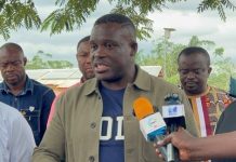 Sam George inspects rural telephony sites in Eastern Region