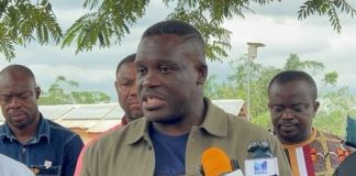 Sam George inspects rural telephony sites in Eastern Region